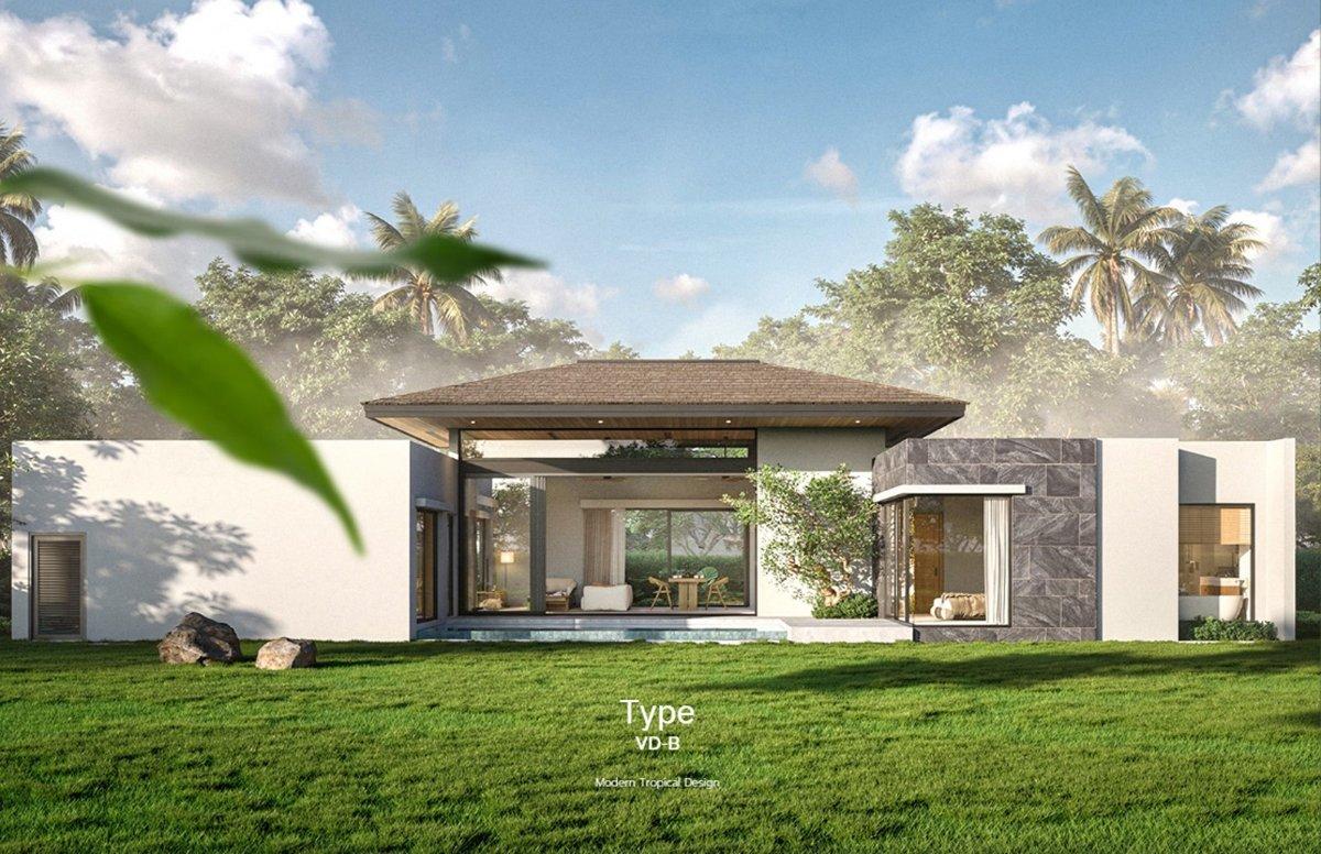 Interior view of 3 Bedroom Modern Pool Villa for Sale at Botanica Verdant, Pru Jampa - Type B